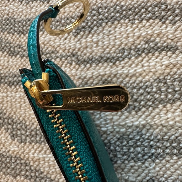 Michael Kors Teal Keychain Wallet - Picture 5 of 6